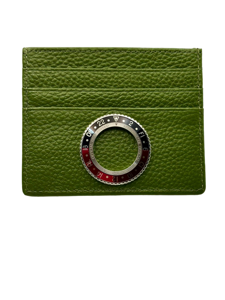 WALLET VERDE GHIERA COLORE ROSSO/NERO