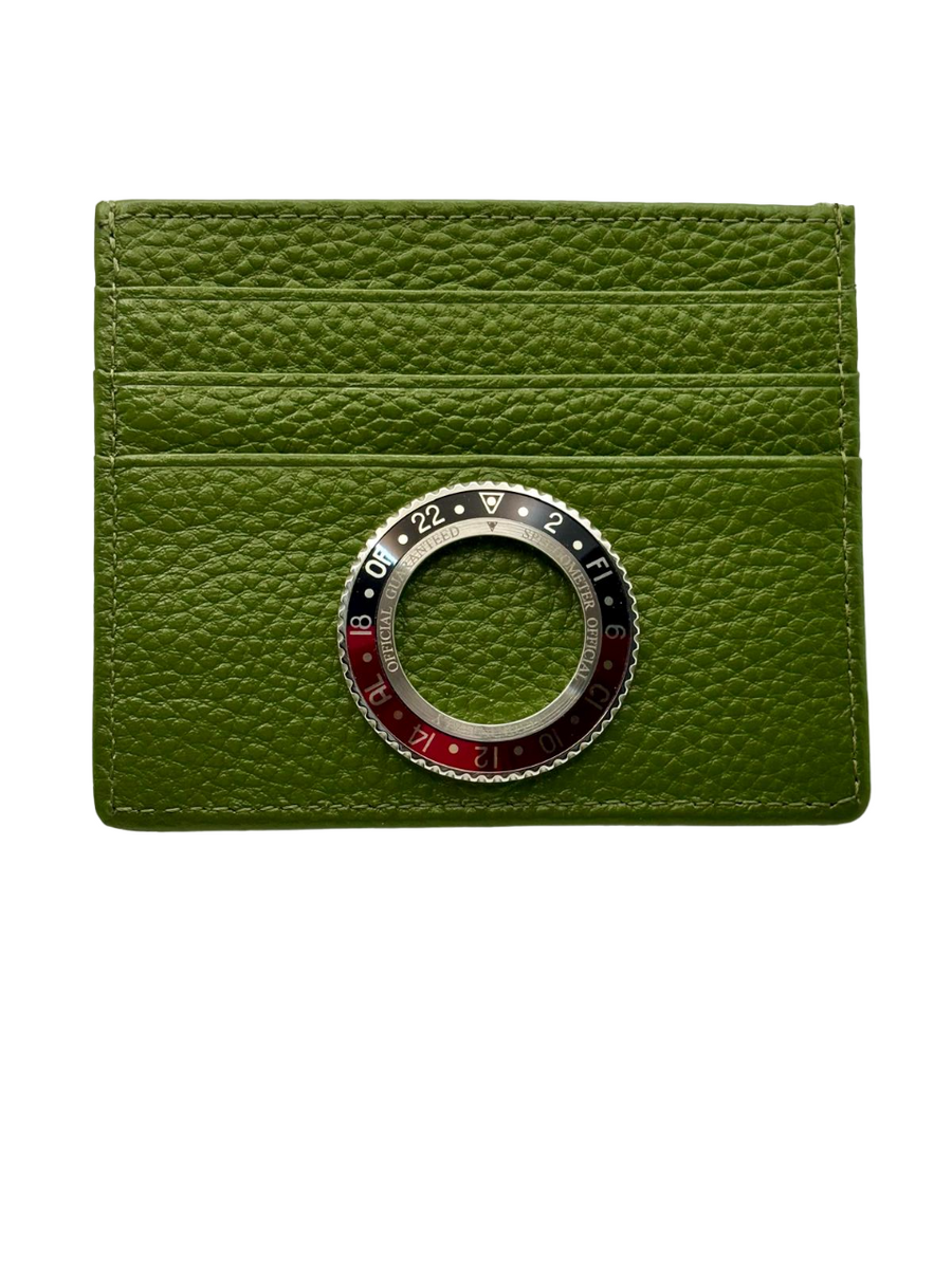 WALLET GREEN COLOR RING BLACK/RED